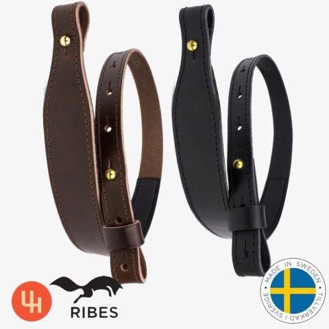 Justerbar våpenreim i lær