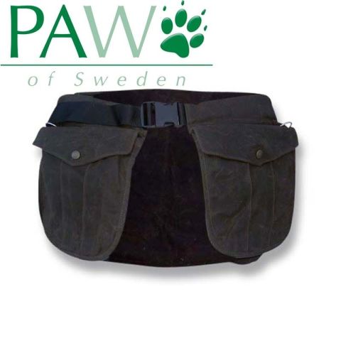 Picking-up belt Classic vokset bomull "brun" 