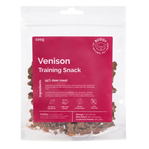 Buddy Treningsgodbiter - Hjort 100g