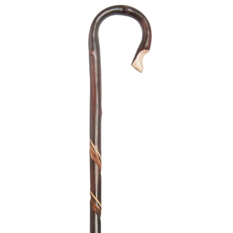 Classic Canes - Gjeterstav i kastanje m/utskjæringer