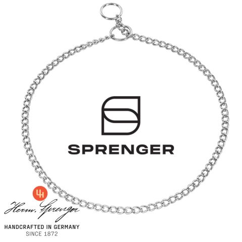 Sprenger Kjettinghalsbånd - Runde lenker - Forkrommet – 1,35 mm