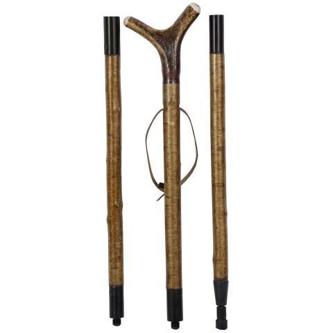 Classic Canes – Tommelgrepstokk i hassel m/gevir, tredelt, ekstra lang