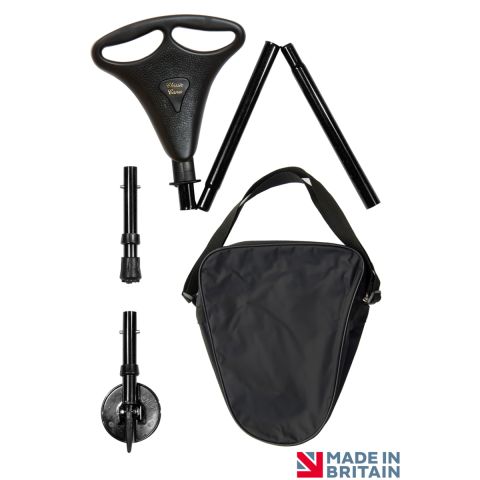 Classic Canes - Sammenleggbar sittestokk m/bæreveske