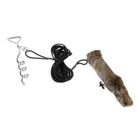 Løpende kanin dummy m/kaninpels